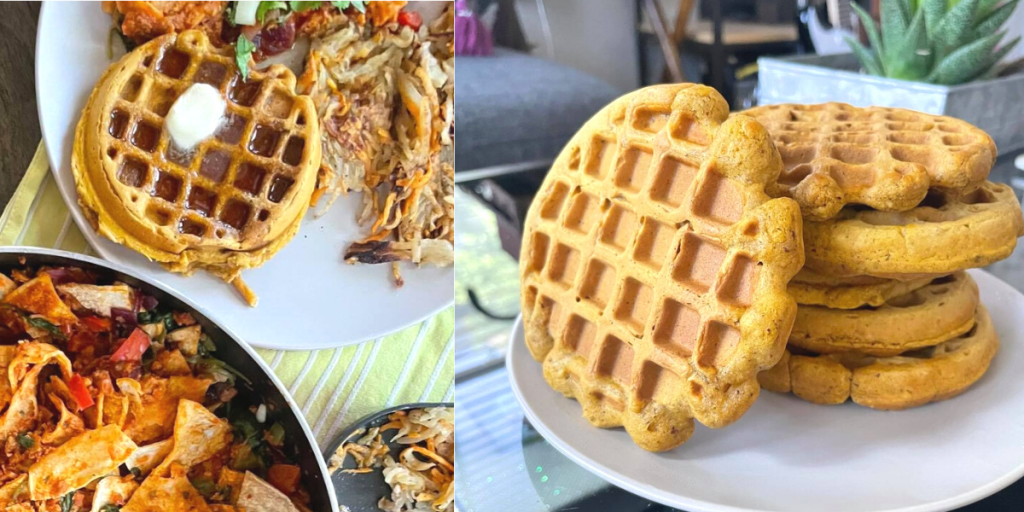 Vegan Pumpkin Waffles